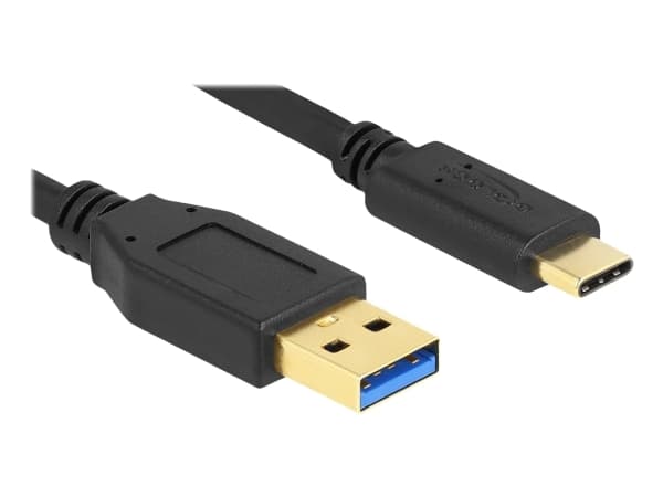 Delock - USB-kabel - USB typ A (hane) till 24 pin USB-C (hane) - USB 3.2 Gen 1 - 2 m - svart