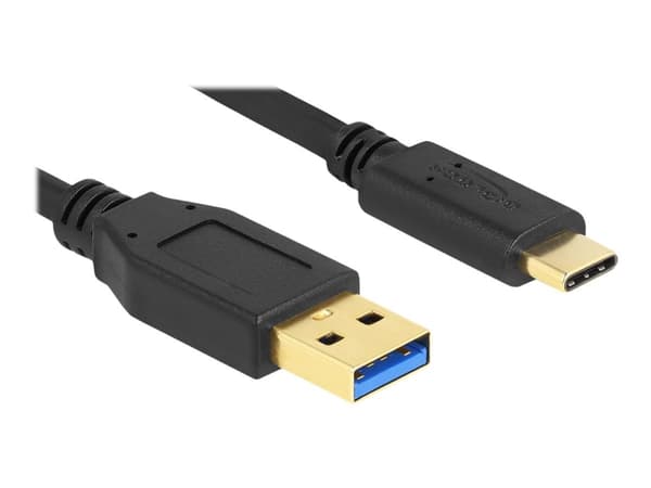 Delock - USB-kabel - USB typ A (hane) till 24 pin USB-C (hane) - USB 3.2 Gen 1 - 2 m - svart