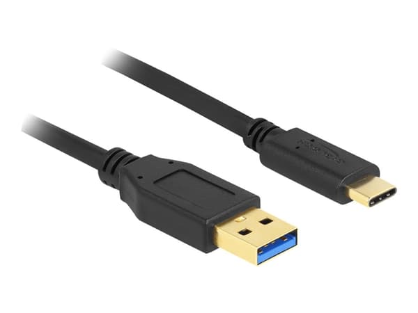 Delock - USB-kabel - 24 pin USB-C (hann) til USB-type A (hann) - USB 3.2 Gen 1 - 3 m - svart