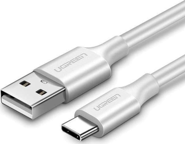 UGREEN nickel-plated USB-C QC3.0 cable 2m (white)