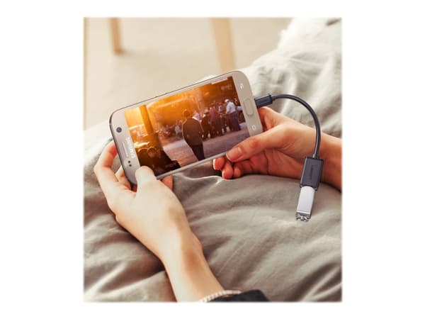 Ugreen - USB-adapter - Micro-USB Type B (han) til USB (hun) - USB 2.0 OTG - 5 V - 10 cm - sort