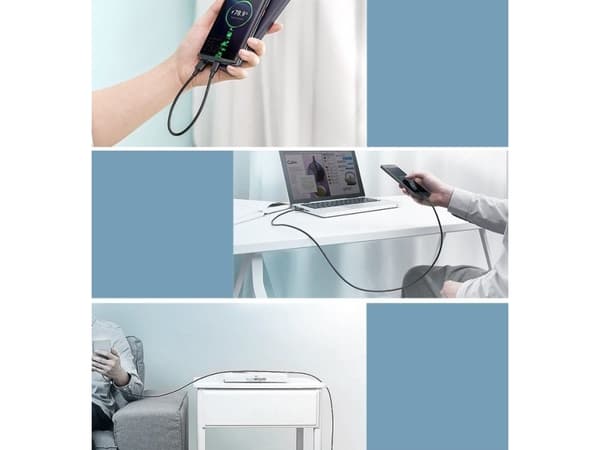 USB-kabel Ugreen USB-A - USB-C 3 m Svart (54452)