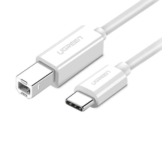 Ugreen USB cable USB 2.0 C-B UGREEN US241 cable for 1.5m printer (white)