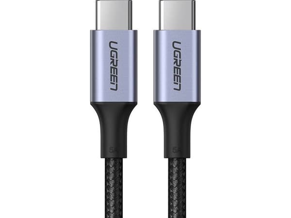 Ugreen 70427, 1 m, USB C, USB C, USB 2.0, 0,48 Gbit/s, Sort, Sølv