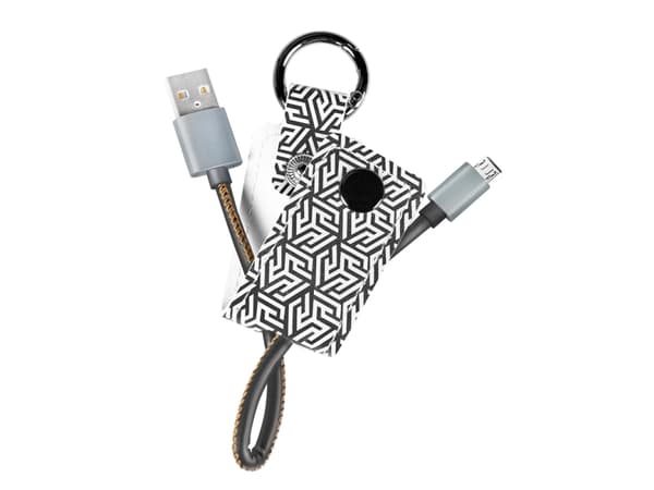 LogiLink CU0165, 0,22 m, Micro-USB B, USB A, USB 2.0, Sort