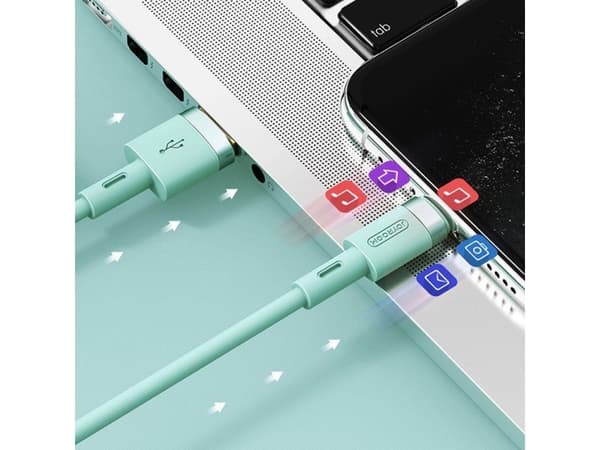 USB cable Joyroom Joyroom cable USB cable - Lightning 2.4A 1.2m white (S-1224N2 White)