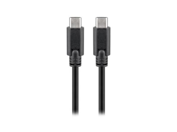 Goobay 38873, 1 m, USB C, USB C, USB 3.2 Gen 2 (3.1 Gen 2), 20 Gbit/s, Svart