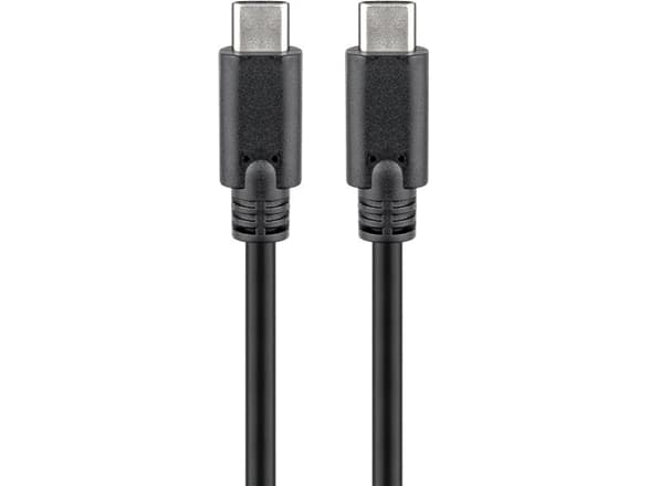 Goobay 38873, 1 m, USB C, USB C, USB 3.2 Gen 2 (3.1 Gen 2), 20 Gbit/s, Svart
