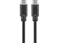 Miniatyrbild 2 av 4: Goobay 38873, 1 m, USB C, USB C, USB 3.2 Gen 2 (3.1 Gen 2), 20 Gbit/s, Svart