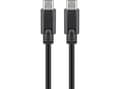 Miniatyrbild 1 av 4: Goobay 38873, 1 m, USB C, USB C, USB 3.2 Gen 2 (3.1 Gen 2), 20 Gbit/s, Svart