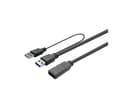 Miniatyrbild 2 av 3: VivoLink - USB-förlängningskabel - USB typ A (hane) till USB typ A (hona) - USB 3.1 - 5 V - 1 A - 10 m - aktiv - svart