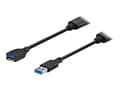Miniatyrbild 1 av 3: VivoLink - USB-förlängningskabel - USB typ A (hane) till USB typ A (hona) - USB 3.1 - 5 V - 1 A - 10 m - aktiv - svart