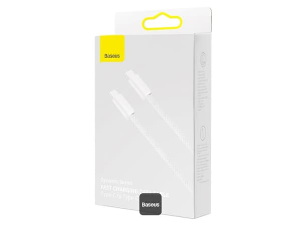 Baseus USB-C - USB-C USB-kabel 1 m Hvit (BSU3013WHT)