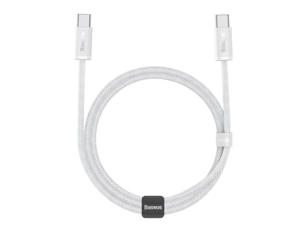 Baseus USB-C - USB-C USB-kabel 1 m Hvit (BSU3013WHT)