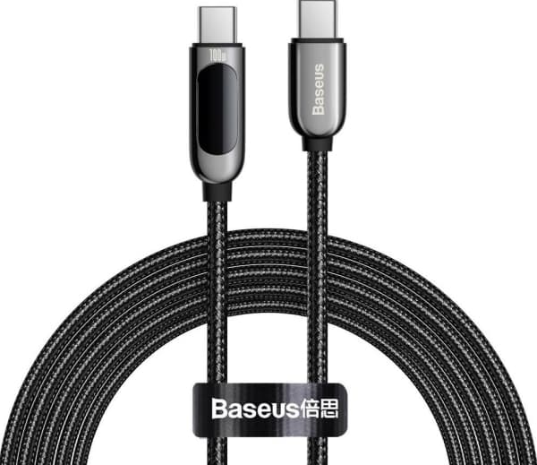 Baseus USB cable Baseus Display USB-C to USB-C cable, 100W, 2m (black)