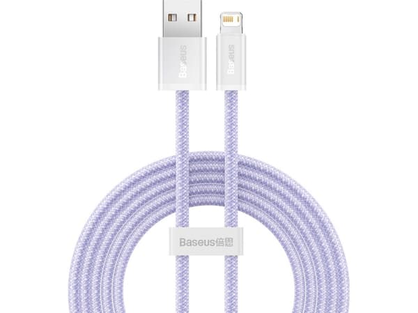 Kabel USB Baseus USB-A - Lightning 2 m Fioletowy (BSU3001PRP)