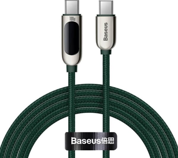 Baseus USB cable Baseus Display USB-C to USB-C cable, 100W, 2m (green)