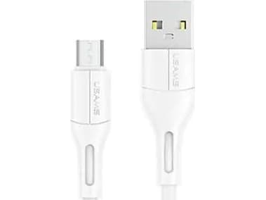 USAMS U68 microUSB 2A Fast Charge cable 1m white/white SJ502USB02 (US-SJ502)