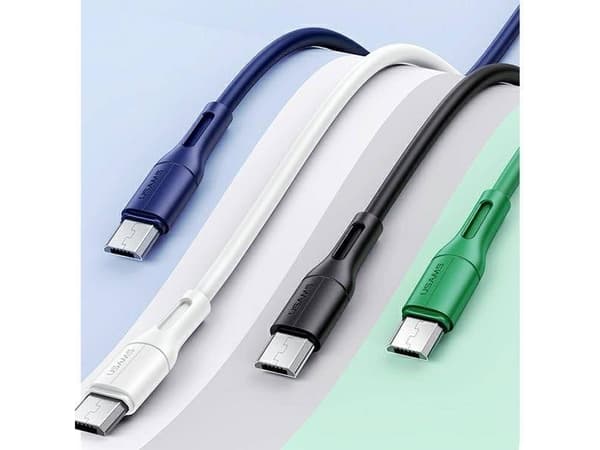USAMS U68 microUSB 2A Fast Charge cable 1m white/white SJ502USB02 (US-SJ502)