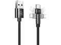 Miniatyrbild 1 av 5: Kabel USB Usams USB-A - USB-C 1 m Czarny (US-SJ477)