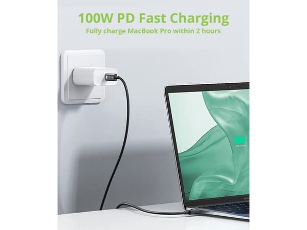 Techly ICOC MUSB40-CMCM08, 0,8 m, USB C, USB C, USB4 Gen 3x2, 40 Gbit/s, Svart