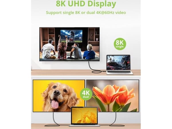 Techly ICOC MUSB40-CMCM08, 0,8 m, USB C, USB C, USB4 Gen 3x2, 40 Gbit/s, Svart