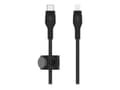 Miniatyrbild 3 av 5: Belkin BOOST CHARGE - Lightning-kabel - 24 pin USB-C hane till Lightning hane - 1 m - svart