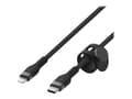 Miniatyrbild 1 av 5: Belkin BOOST CHARGE - Lightning-kabel - 24 pin USB-C hane till Lightning hane - 1 m - svart