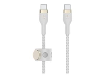 Belkin BOOST?CHARGE PRO Flex, 1 m, USB C, USB C, USB 2.0, Valkoinen