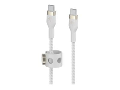 Belkin BOOST?CHARGE PRO Flex, 1 m, USB C, USB C, USB 2.0, Valkoinen
