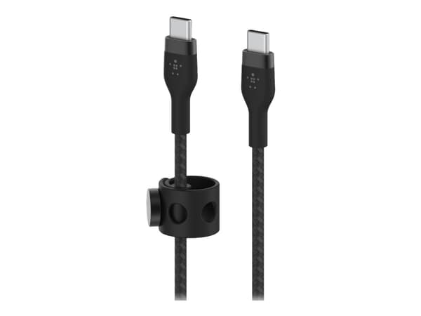 Belkin BoostCharge - USB-kabel - 24 pin USB-C (hann) til 24 pin USB-C (hann) - 2 m - svart