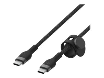 Belkin BoostCharge - USB-kabel - 24 pin USB-C (hann) til 24 pin USB-C (hann) - 2 m - svart