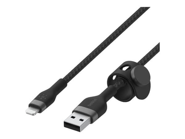 Belkin CAA010BT1MBK, 1 m, USB A, USB C/Lightning, Uros, Uros, Musta