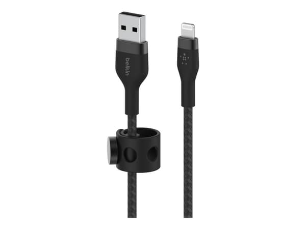 Belkin CAA010BT1MBK, 1 m, USB A, USB C/Lightning, Uros, Uros, Musta