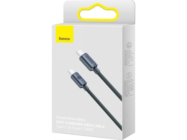 Baseus USB-C - USB-C USB-kabel 1,2 m Svart (baseus_20220112123521)