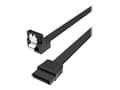 Miniatyrbilde 2 av 5: Akasa PROSLIM - SATA-kabel - Serial ATA 150/300/600 - SATA (hunn) høyrevinklet til SATA (hunn) låst - 50 cm - svart