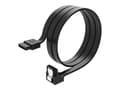 Miniatyrbilde 1 av 5: Akasa PROSLIM - SATA-kabel - Serial ATA 150/300/600 - SATA (hunn) høyrevinklet til SATA (hunn) låst - 50 cm - svart