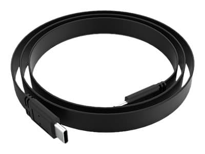 Akasa - USB-kabel - 24 pin USB-C (hane) till 24 pin USB-C (hane) - USB 3.2 Gen 2 - 20 V - 2.3 A - 1 m - 4K60Hz stöd, USB Power Delivery (46W) - svart