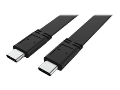 Akasa - USB-kabel - 24 pin USB-C (hane) till 24 pin USB-C (hane) - USB 3.2 Gen 2 - 20 V - 2.3 A - 1 m - 4K60Hz stöd, USB Power Delivery (46W) - svart
