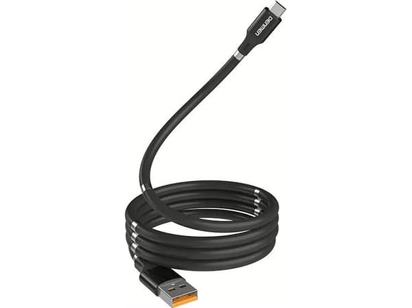 Denmen USB-A - USB-C USB-kabel 1 m svart (29362)