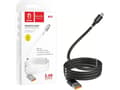 Miniatyrbilde 1 av 2: Denmen USB-A - USB-C USB-kabel 1 m svart (29362)