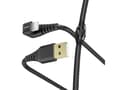 Miniatyrbild 2 av 3: Hama Prime Line "Gamer" - Lightning-kabel - Lightning hane vinklad till USB hane - 1.5 m - svart - formpressad