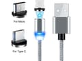 Miniatyrbild 2 av 4: USB-kabel Prolink USB-A - microUSB + USB-C Szary (023344)