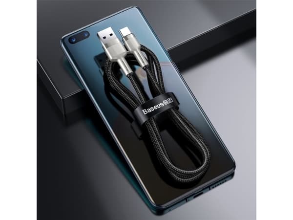 Baseus CAKF000201, 2 m, USB A, USB C, USB 2.0, 480 Mbit/s, Musta, Hopea