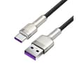 Pikkukuva 5 / 5: Baseus CAKF000201, 2 m, USB A, USB C, USB 2.0, 480 Mbit/s, Musta, Hopea