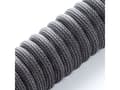 Miniatyrbild 3 av 5: CableMod Classic - Tangentbordskabel - USB (hane) till 24 pin USB-C (hane) - 1.5 m - lindad - carbon gray (carbon on black)