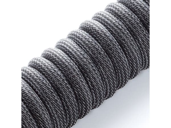CableMod Classic - Tangentbordskabel - USB (hane) till 24 pin USB-C (hane) - 1.5 m - lindad - carbon gray (carbon on black)