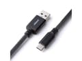 Miniatyrbild 4 av 5: CableMod Classic - Tangentbordskabel - USB (hane) till 24 pin USB-C (hane) - 1.5 m - lindad - carbon gray (carbon on black)