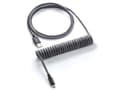Miniatyrbild 2 av 5: CableMod Classic - Tangentbordskabel - USB (hane) till 24 pin USB-C (hane) - 1.5 m - lindad - carbon gray (carbon on black)