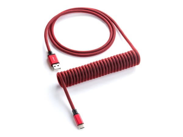 CableMod Classic - Tastaturkabel - USB (hann) til 24 pin USB-C (hann) - 1.5 m - rullet sammen - republic red